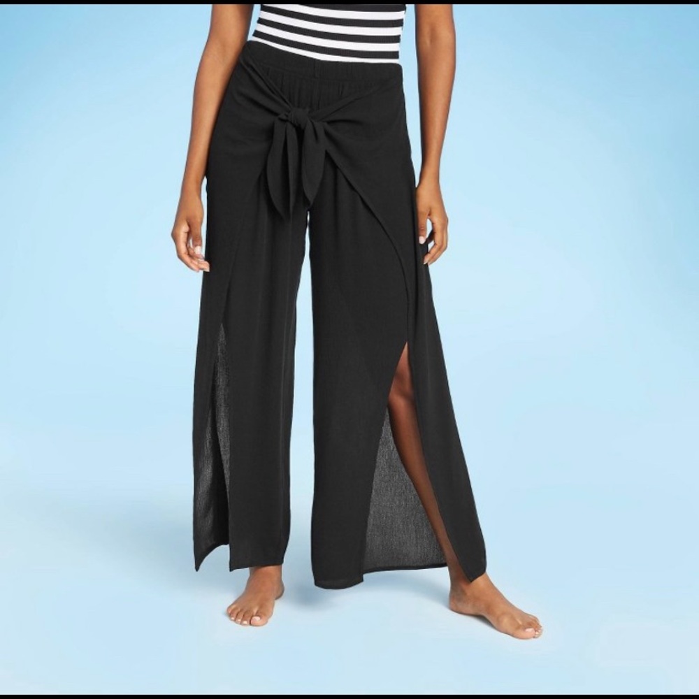 NWT Kona Sol tie waist beach coverup pants